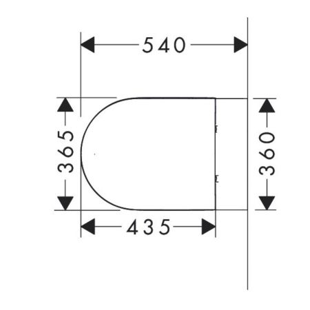 Унитаз, Hansgrohe, GladeLake S, безободковый (с открытым смывным краем), тип установки-подвесной, ширина, мм-365, глубина, мм-540, высота, мм-400, форма чаши-овальная, выпуск-горизонтальный, материал-керамика, бачок-необходима система инсталляции, скрытый, артикул 60201450