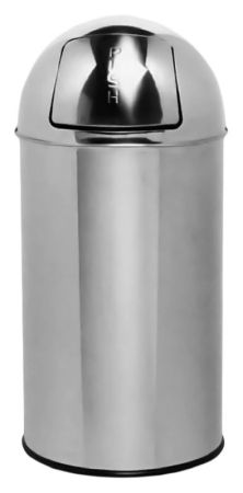 Ведро для мусора Nofer 35 14116.B хром, глянцевое