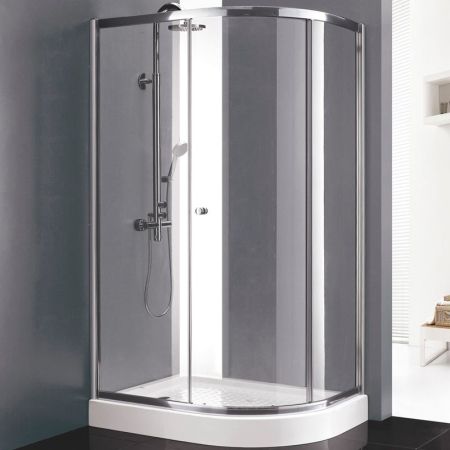 Душевой уголок Cezares Anima RH-1 120x90 профиль Хром стекло прозрачное, артикул ANIMA-W-RH-1-120/90-C-Cr