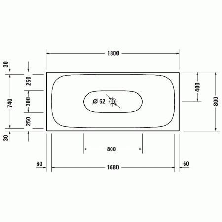 Duravit XViu Ванна отдельностоящая 1800х800мм, акриловая бесшовная панель, слив-перелив,, цвет: champagne matt, артикул 700443000B10000