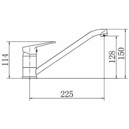 Смеситель для кухни FASHUN A4213, хром