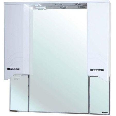 Зеркало со шкафом Bellezza Дрея 105 с подсветкой Белое