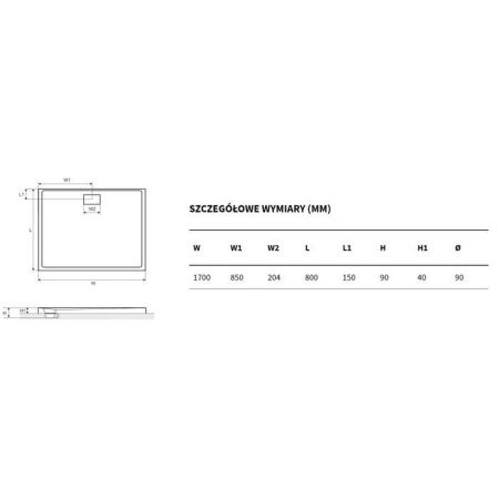 Поддон EXCELLENT Zero 170x80 (белый), артикул BREX.1203.170.080.WHN