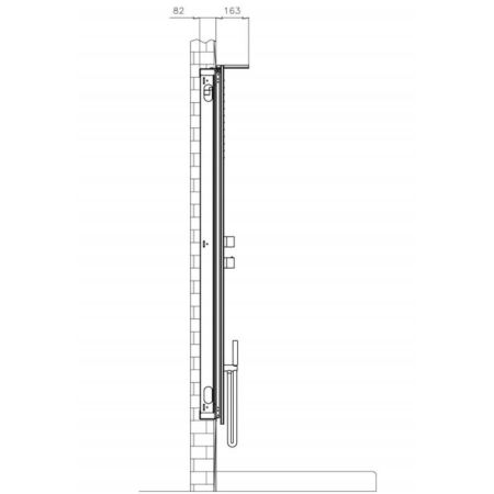 Fantini Acquapura Антикоррозионная металлическая коробка для душевой панели 650102, артикул 74 00 6590