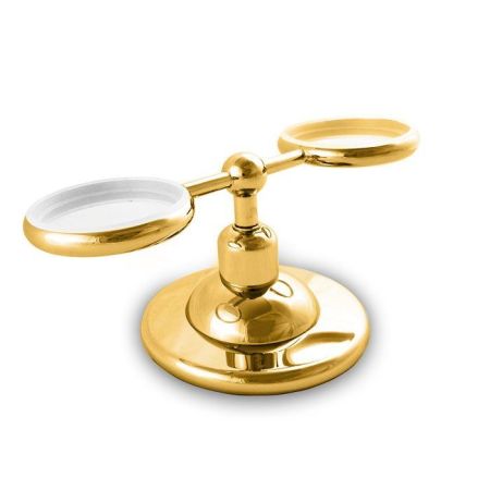 Nicolazzi Cristallo Di Rocca Держатель для мыльницы и стакана, цвет: золото (без керамики), артикул 1494GO09C