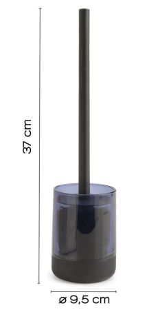 Gedy Nicole, напольный стеклянный ерш, цвет голубой, артикул NC33(05)