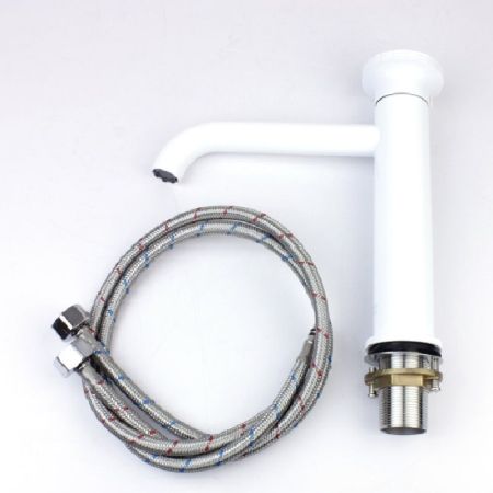 Смеситель для раковины Bronze de Luxe 9009W-G, белый/зеленый