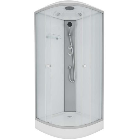 Душевая кабина Niagara NG-4302-08 100х100 стекло матовое задняя стенка Белая