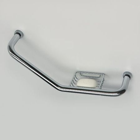 Поручень для ванны WasserKRAFT K-1077R с мыльницей Хром