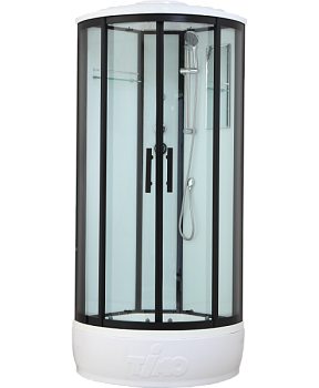 Душевая кабина Timo Standart T-6680 B 80x80 профиль Черный стекло прозрачное