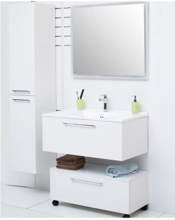 Шкаф-пенал De Aqua Тока 1БК 35 L белый