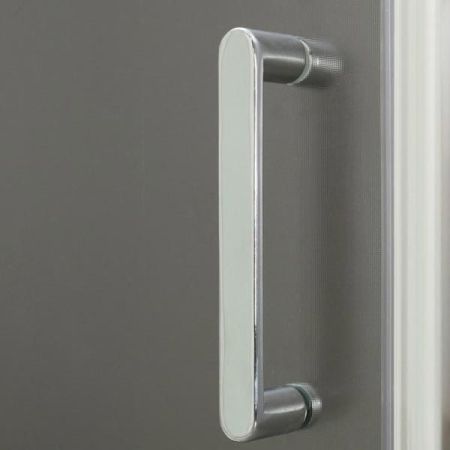 Душевая дверь BelBagno Uno 145x185 профиль Хром стекло рифленое, артикул UNO-BF-1-145-P-Cr