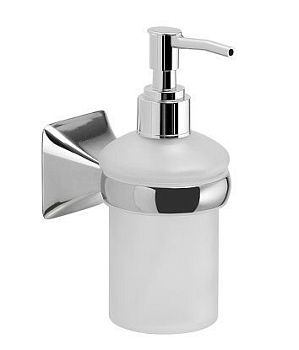 Gedy Cervino, настенный стеклянный дозатор с пластиковой помпой, цвет хром