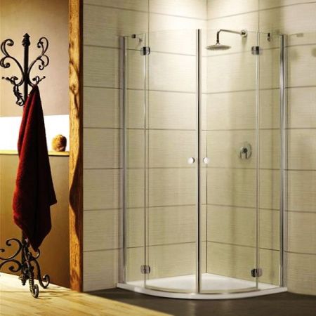 Душевой уголок Radaway Torrenta PDD/E 100x80 профиль Хром стекло прозрачное, артикул 31640-01-01N