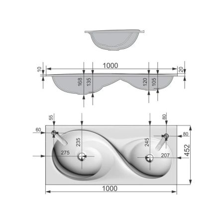 Раковина Velvex OTTO rkOTT.100-81, белый, артикул rkOTT.100-81