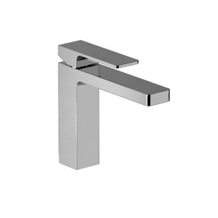 Fantini Mint Смеситель для раковины, 1 отв., без донного клапана, излив 125мм, цвет: хром