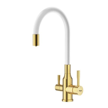 Смеситель для кухни с подключением фильтра Raglo R81.64.03, золотой сатин, артикул R81.64.03