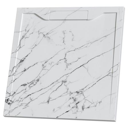 Душевой поддон квадратный RGW STE MW Белый мрамор 900x900, артикул 52341099-15