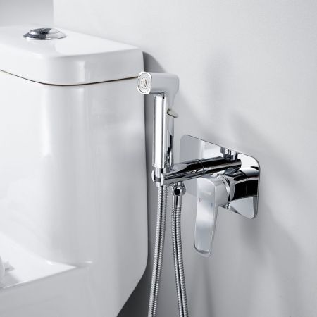 Гигиенический душ со смесителем Shevanik S9905, хром