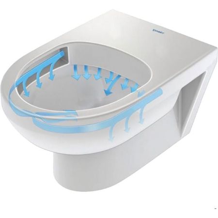 Унитаз, Duravit, Durastyle, без смывного края, с вертикальным смывом, тип установки-подвесной, ширина, мм-365, глубина, мм-540, высота, мм-350, форма чаши-овальная, материал-керамика, сиденье-необходимо заказать, цвет-белый, артикул 2562090000