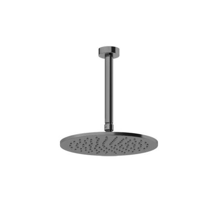 Gessi Ingranaggio Душевая головка потолочная, поворотная с шарниром, цвет: Black Metal Brushed PVD, артикул 63352#707