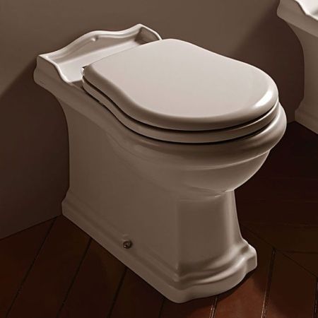 KERASAN Retro Унитаз напольный приставной BTW слив в стену, цвет белый, артикул 101601