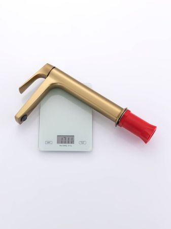 Смеситель для раковины высокий Raglo R07.15.03, золотой сатин, артикул R07.15.03