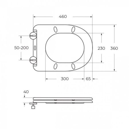 FLAY-R Унитаз подвесной безободковый с сиденьем дюропласт soft close, BB053CHR/SC, артикул BB053CHR/SC