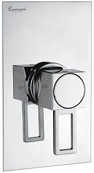 Emmevi Siris, однорычажный встраиваемый смеситель для душа, ручка со стержнем, цвет хром