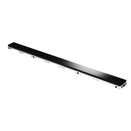 Стеклянная панель TECEdrainline, 1200 мм, черная, артикул 601292