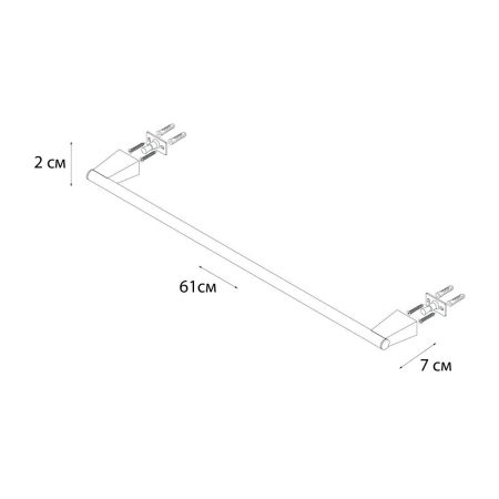 Полотенцедержатель FIXSEN TREND FX-97801, черный, артикул FX-97801