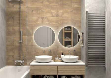 Зеркало с подсветкой ART&MAX Sanremo AM-San-550-DS-F, артикул AM-San-550-DS-F