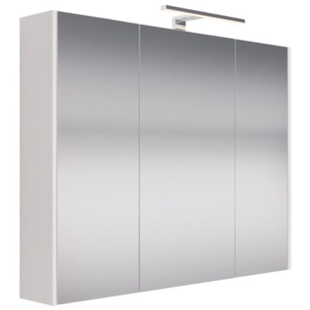 Зеркальный шкаф Dreja Prime 90 см, белый, артикул 99.9306
