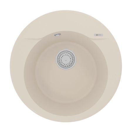 Кухонная мойка Lemark SULA 500 врезная круглая из кварцгранита цвет: Шампань  (9910006), артикул 9910006