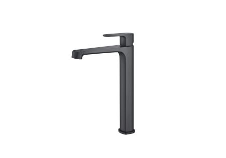 Смеситель для раковины 240, без донного клапана AQUATEK, матовый черный AQ1204MB ОБЕРОН, артикул AQ1204MB