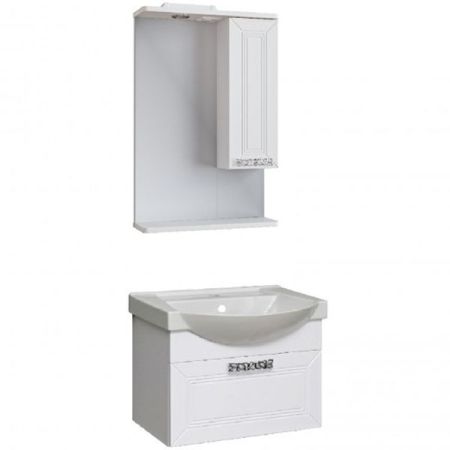 Тумба под раковину Runo Монро 55 4620750028503 подвесная Белая