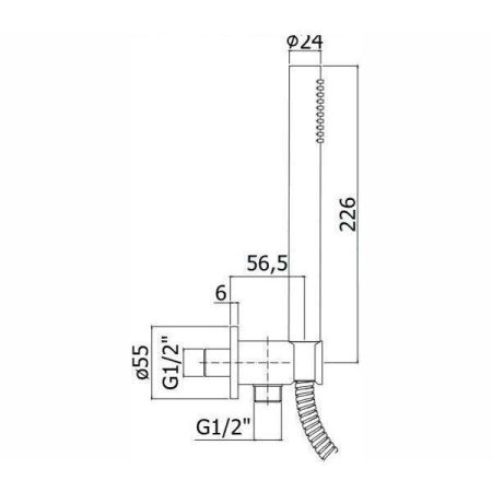 Душевой гарнитур Paffoni Master ZDUP094ST, артикул ZDUP094ST