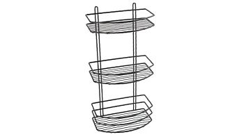 Полка Fixsen овальная трехэтажная черная (FX-720B-3)