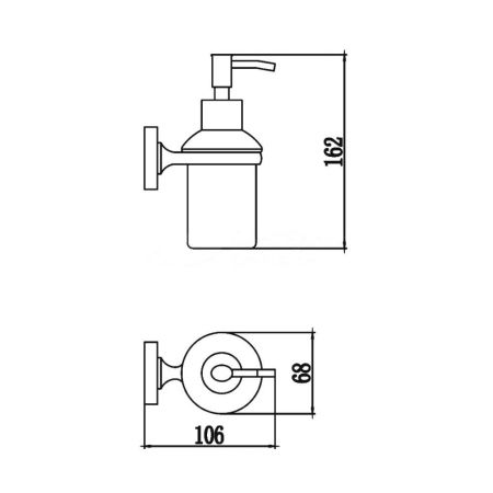 Дозатор жидкого мыла D-Lin D295111, черный