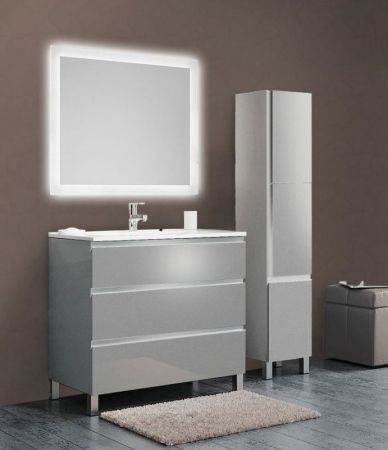 Тумба с раковиной SanVit Авеню-3 75 kavenu375 в цвете Ral Красный глянец, артикул kavenu375