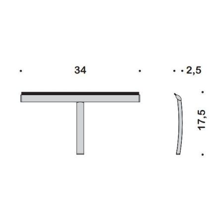Colombo Complementi Приспособление для сгона воды, цвет: хром, артикул B9643.CR