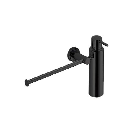 Colombo Plus Полотенцедержатель с дозатором для мыла, цвет: чёрный матовый, артикул W4975.NM