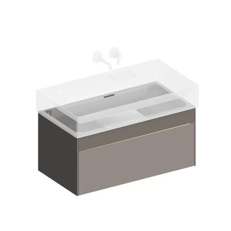 Тумба LOGICA подвесная 2 ящика 90 см, песчаный