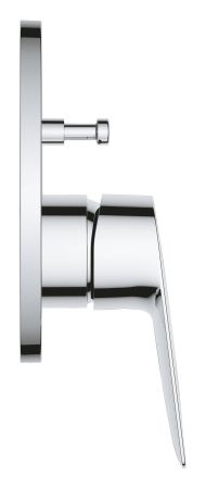 Смеситель для ванны GROHE BauEdge однорычажный, комплект верхней монтажной части для Rapido SmartBox, хром (24162001)
