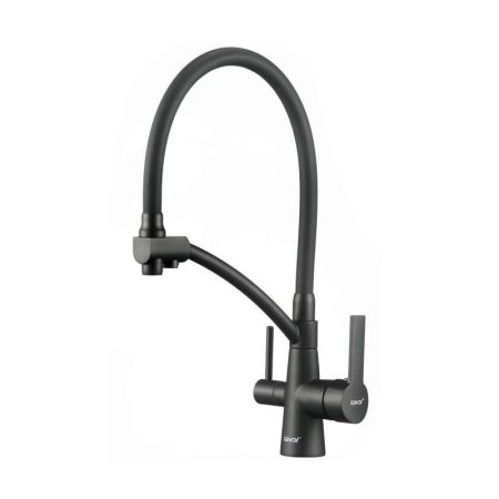 Смеситель для кухни с подключением к фильтру Savol S-L1805H-01, черный