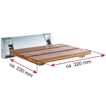 Сиденье для ванны Ridder Assistent А0020200 Бамбук, Хром