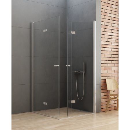 Душевое ограждение NEW TRENDY NEW SOLEO складные 2D 100x70x195 D-0150A/D-0151A (хром), артикул D-0150A/D-0151A