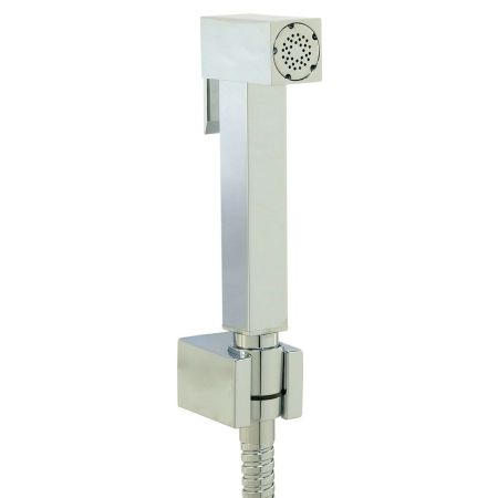 QUADRA Гигиенический душ.набор, лейка/держатель/шланг латунь, хром, артикул 20101