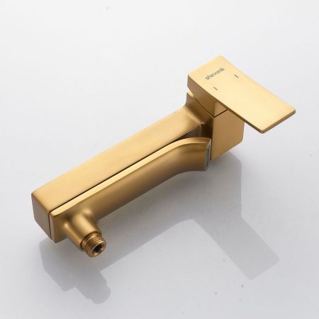 Смеситель для ванны Shevanik S4002G, золотой сатин, артикул S4002G