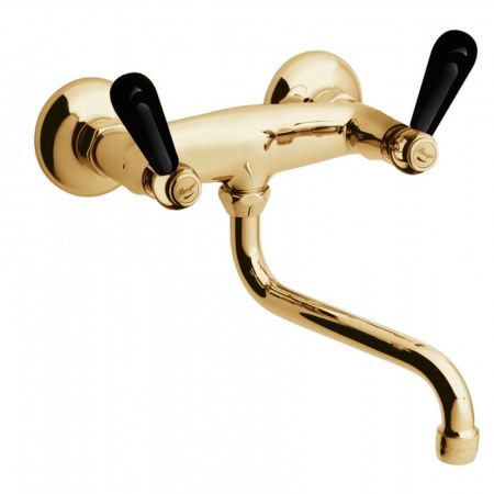 Bongio Mille Nuits Смеситель для раковины, цвет золото/черный фарфор, артикул 22570OR00